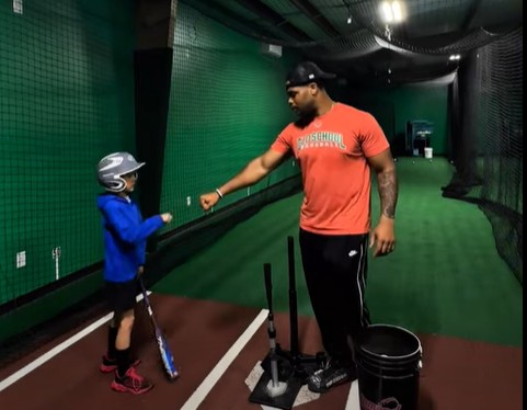 Aaron Coaching Hitting